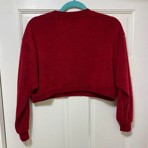 Red sweater crop - Picture 2 of 4
